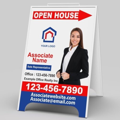 Real Estate Sandwich board, open house sign, open house signs